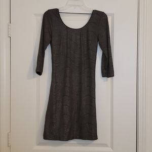 Karen Zambos Gray Bodycon Dress
